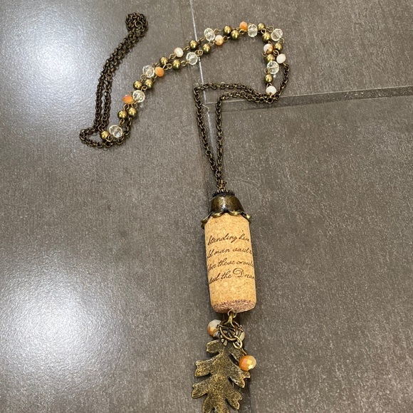 Jewelry - Handmade Wine cork necklace